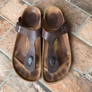 Birkenstock Gizeh Habana oiled leather